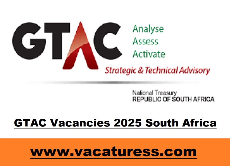 GTAC Vacancies 2025 South Africa