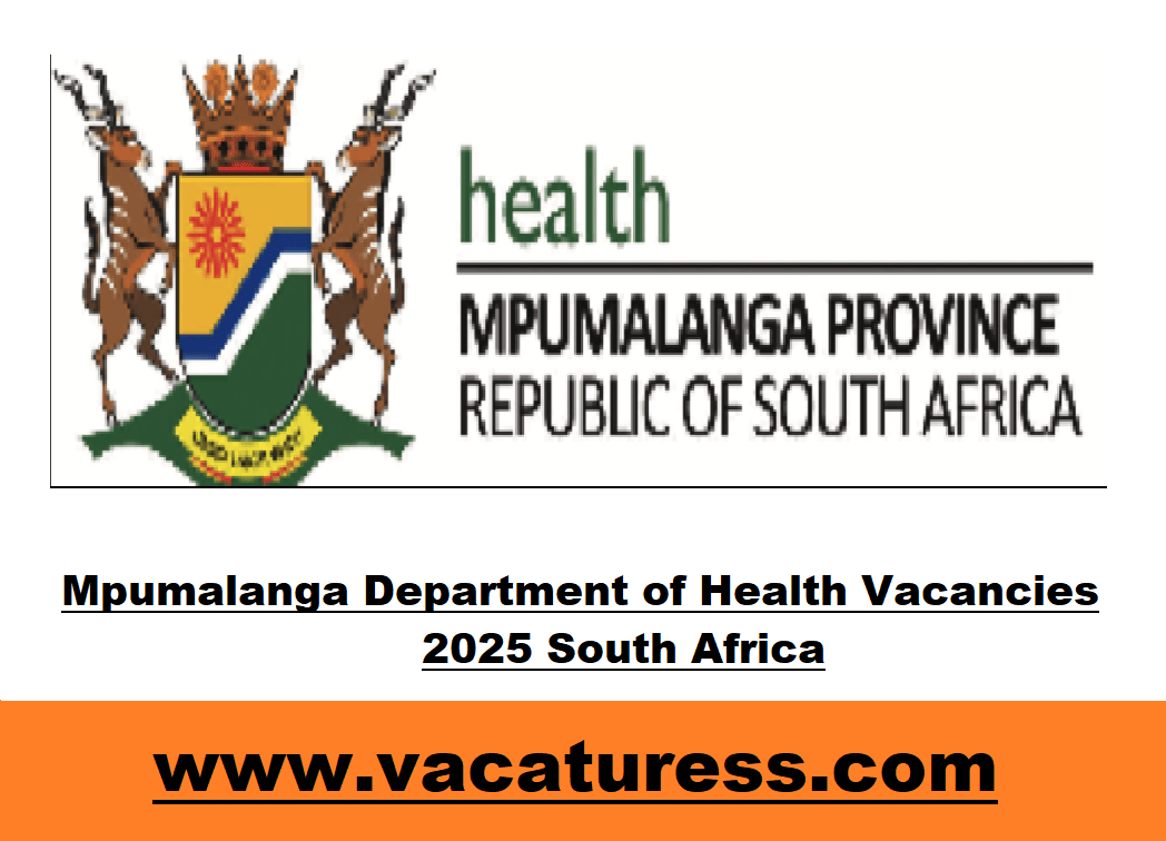 Mpumalanga Department of Health Vacancies 2025 South Africa