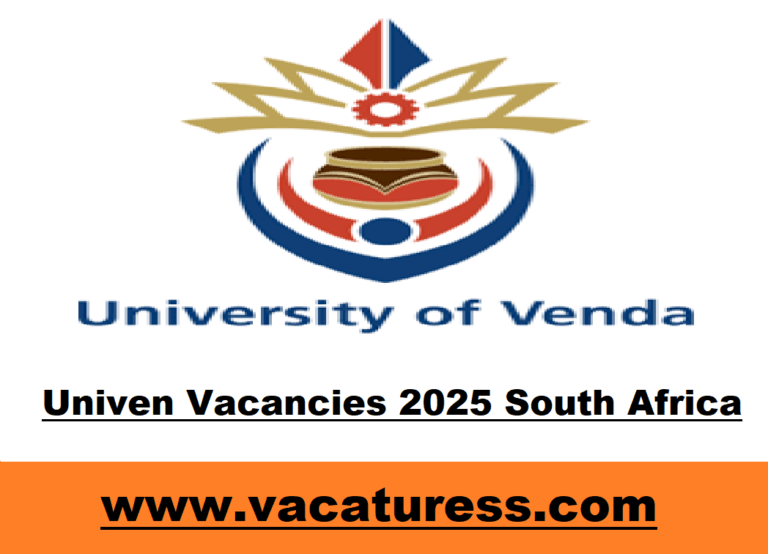 Univen Vacancies 2025 South Africa